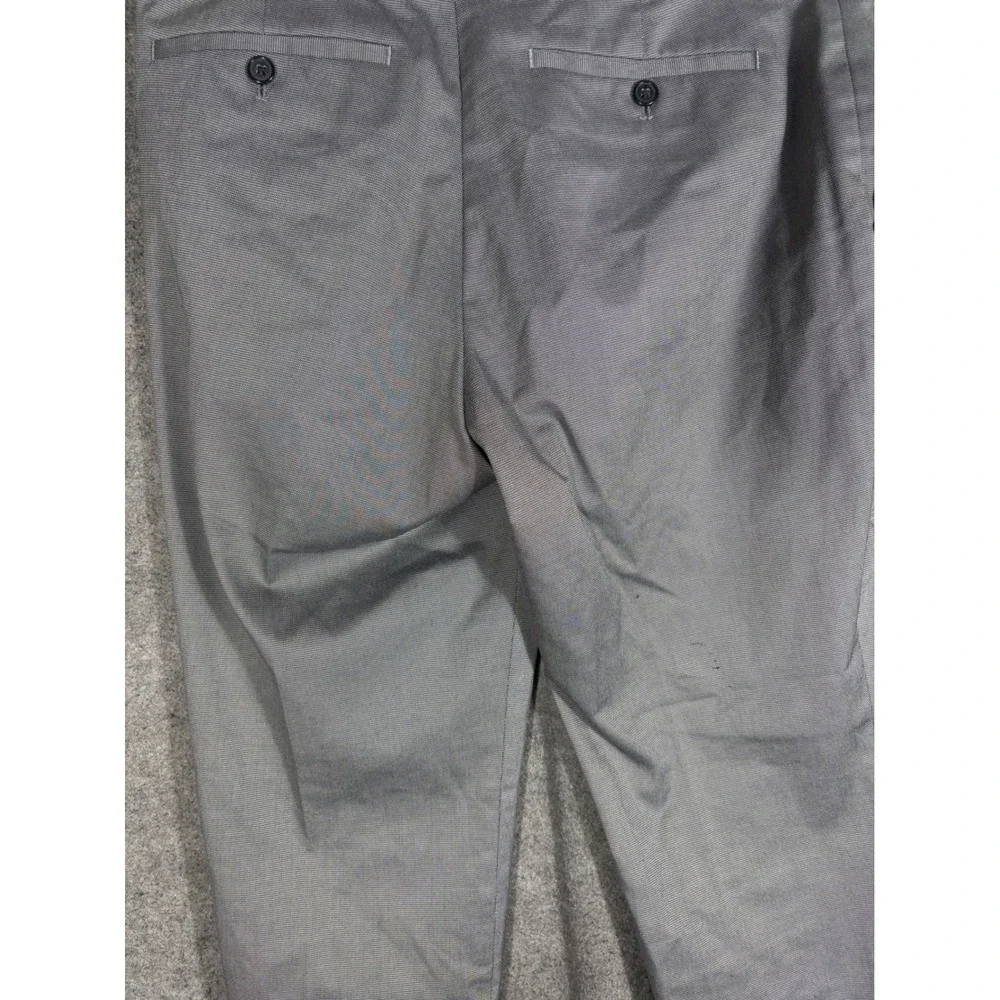 Banana Republic Slim Fit Gray‎ Cotton Blend Dress Pants Mens 32x30 Flat Front